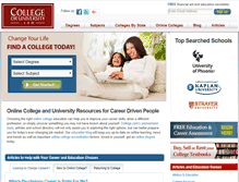 Tablet Screenshot of collegeoruniversity.com